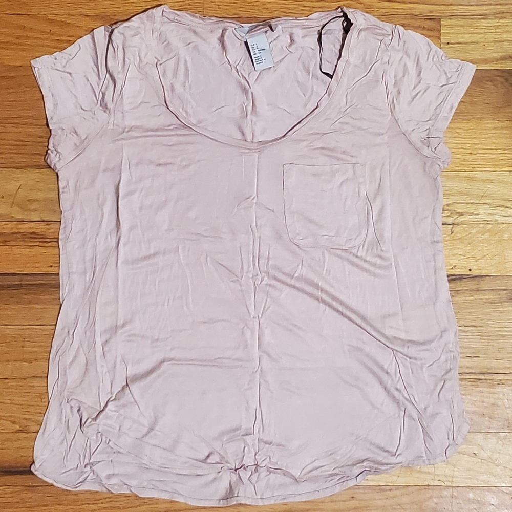 H&M Soft Pink Basic T-Shirt